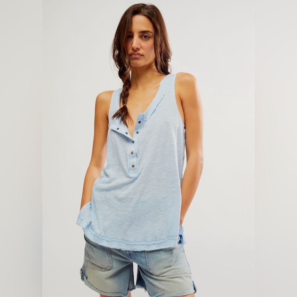 Free People We The Free Love Language Solid Tank NWOT - Picture 7 of 12